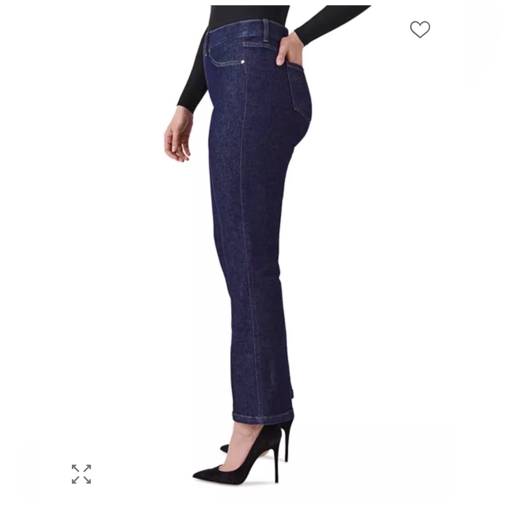 SPANX Shape Raw Indigo Straight Pull Up Jeans Sz. M= 8